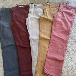 6 Pair Bundle RSQ London Skinny Chino Pants